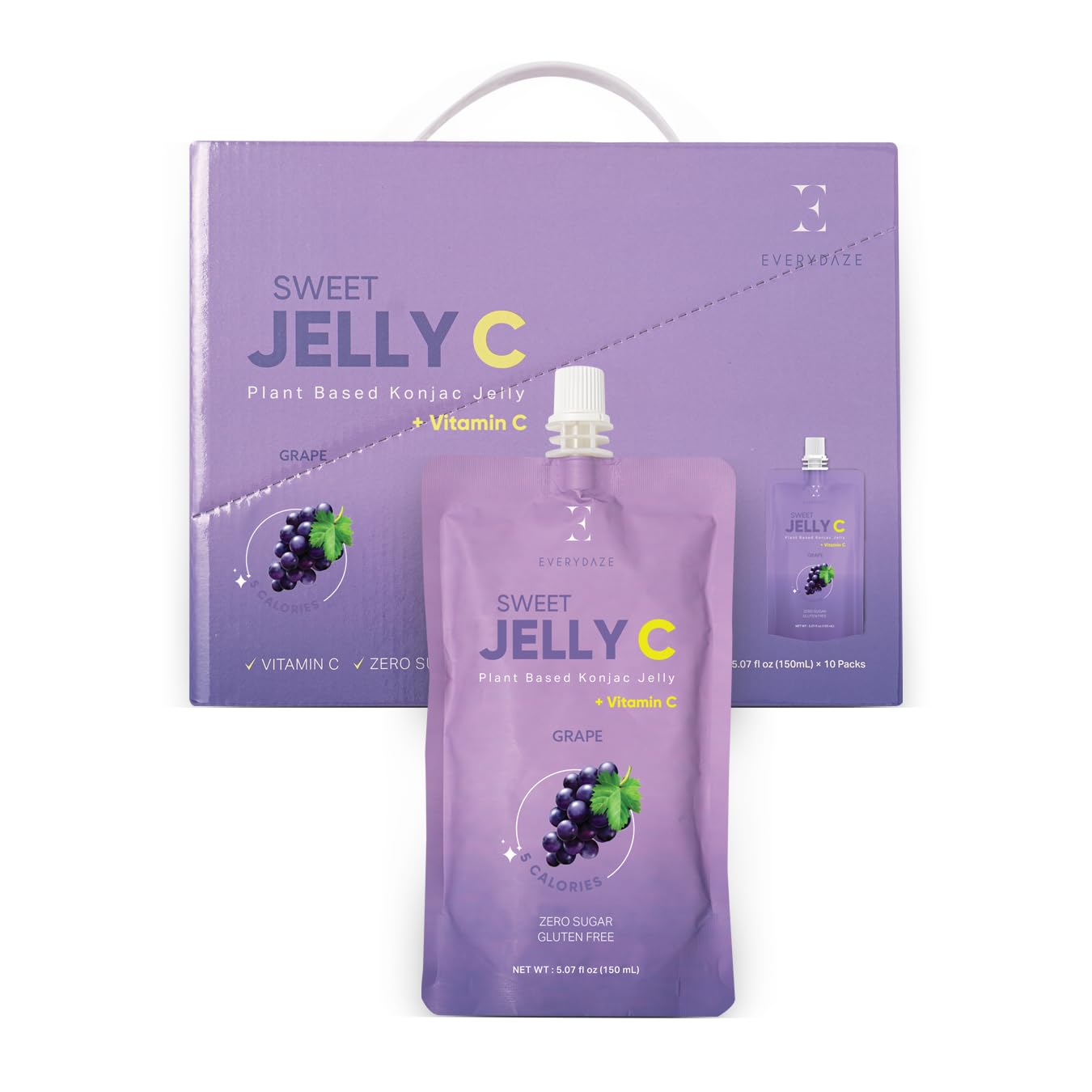 EVERYDAZE (Pack Of 20) Everydaze Konjac Jelly Grape Ready To Drink 5.07 Fl Oz