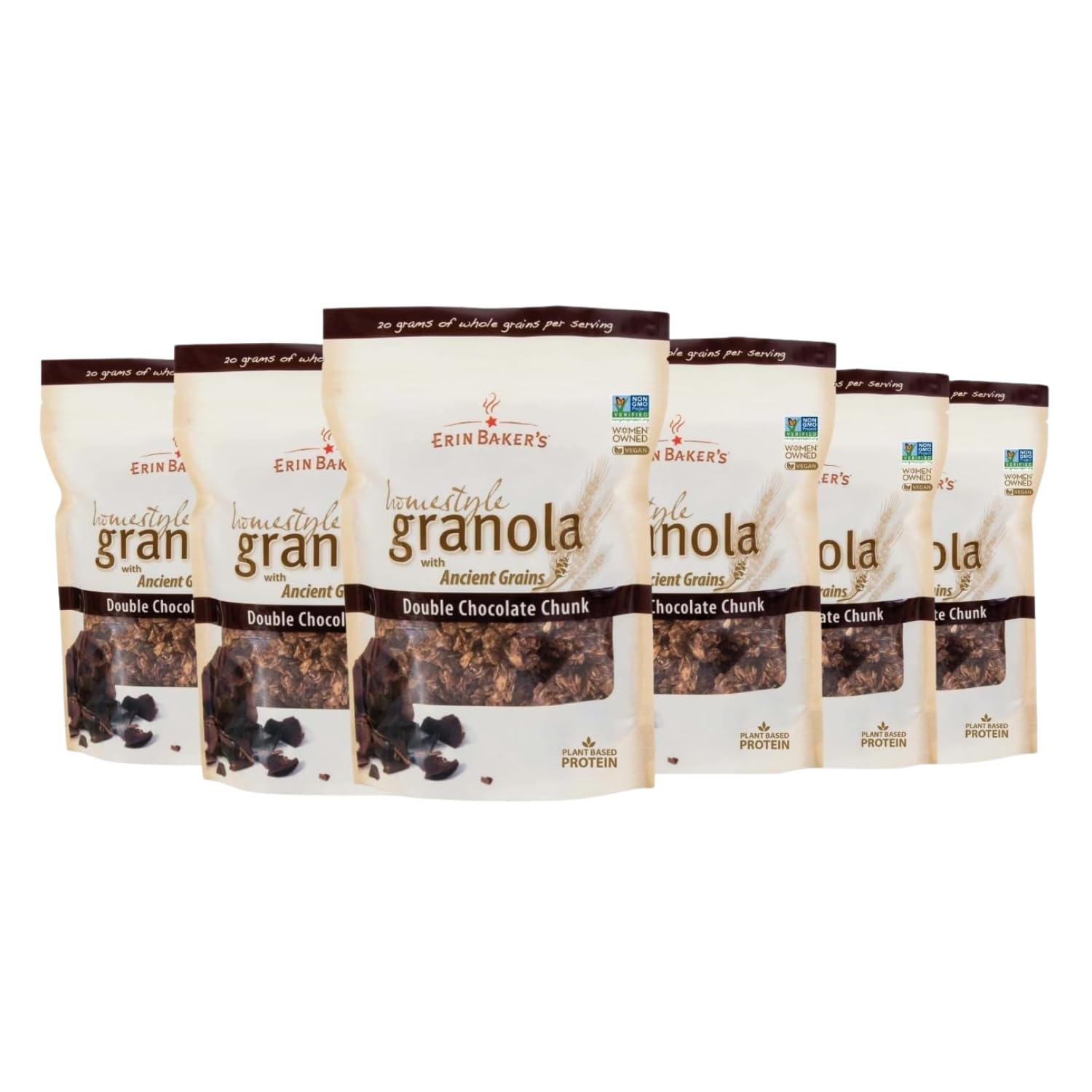 Erin Bakers Granola Homestyle Double Chocolate Chunk