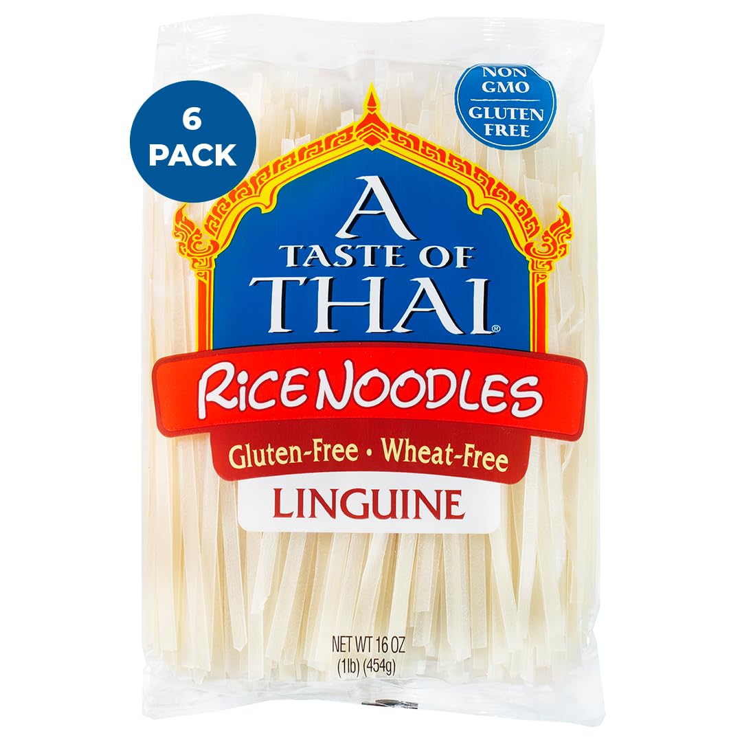 TASTE OF THAI (Pack of 12) A Taste of Thai Noodle Rice Linguine Thai Pasta 16 Oz