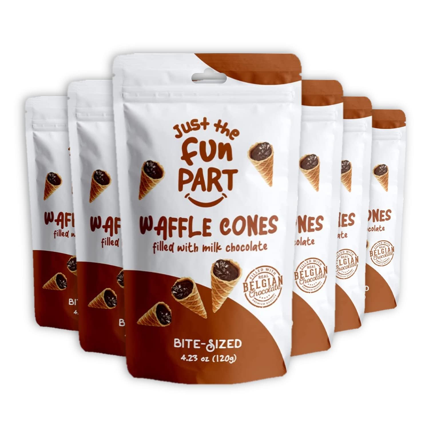 Just The Fun Part Waffle Cone Mini Milk Chocolate