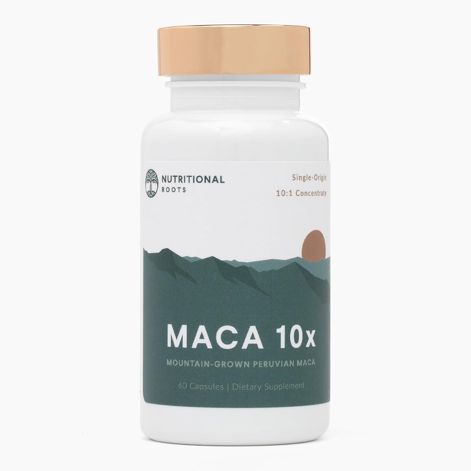 NUTRITIONAL ROO (Pack of 2) Nutritional Roots Peruvian Maca 10X Herbal Supplement Ca 60 Capsules