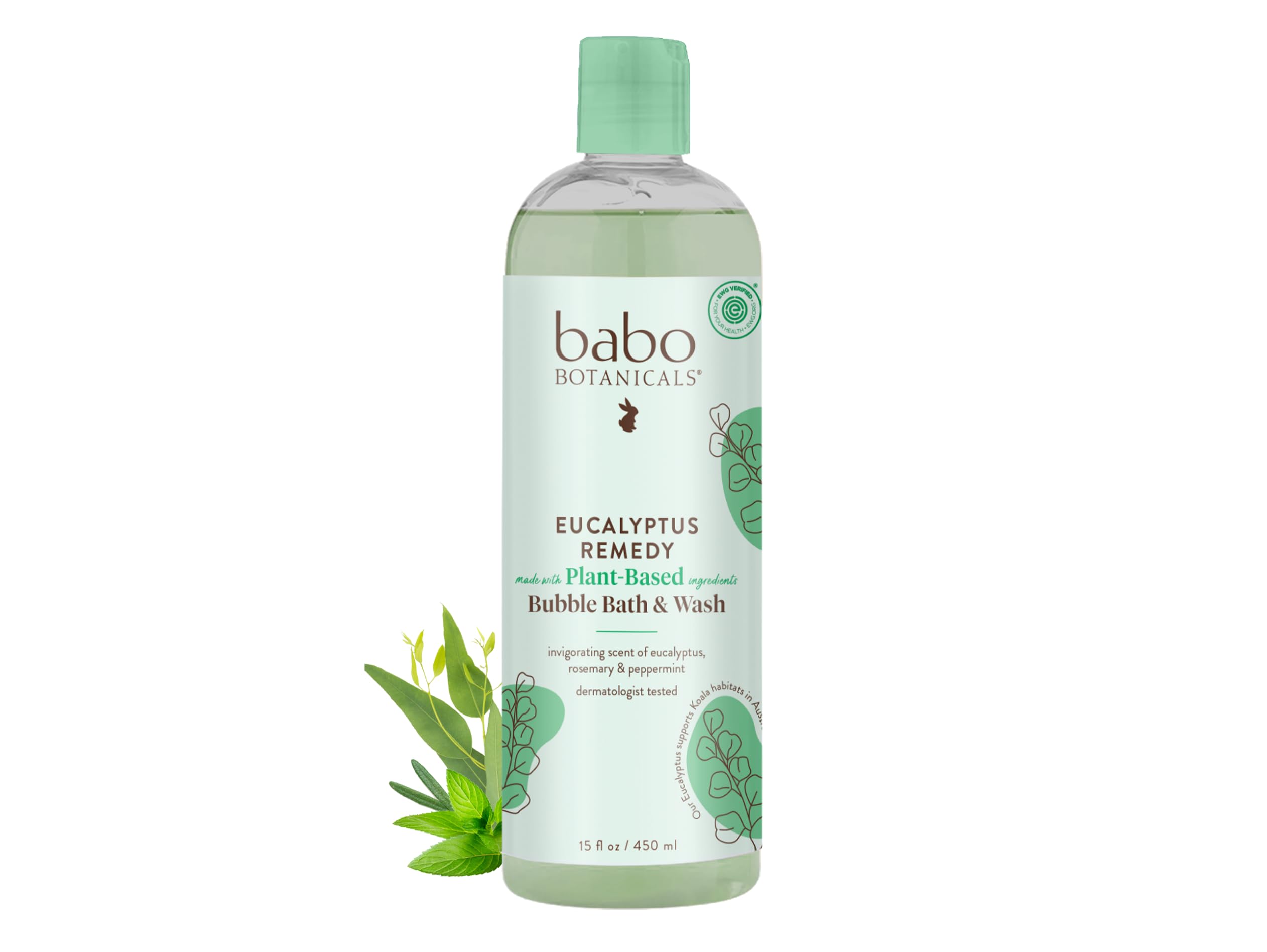 BABOBOTANI (Pack of 4) Babobotani Baby Shampoo Bath Eucalyptus 15 Oz