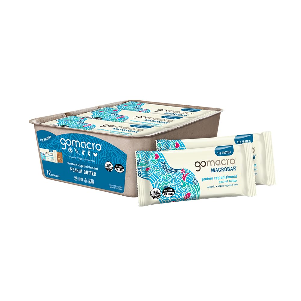 Gomacro Organic Macrobar - Peanut Protein - Bars