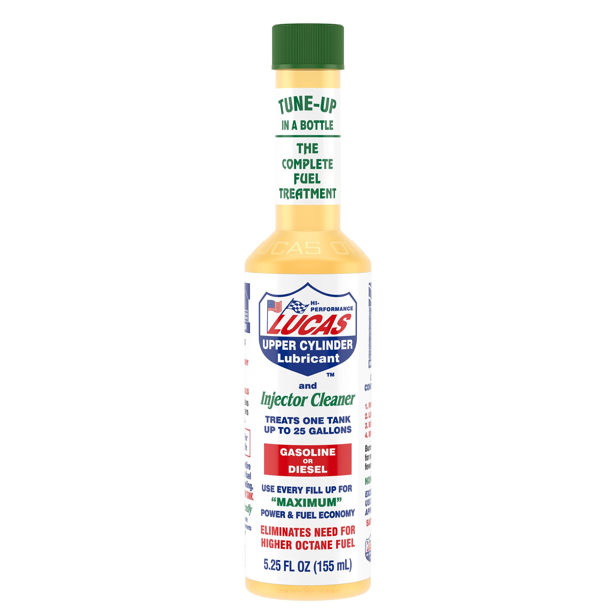 LUCAS OIL (Pack of 12) Lucas Oil Fuel Treatment Gasoline Engine Cleaner 5.25 Fl Oz