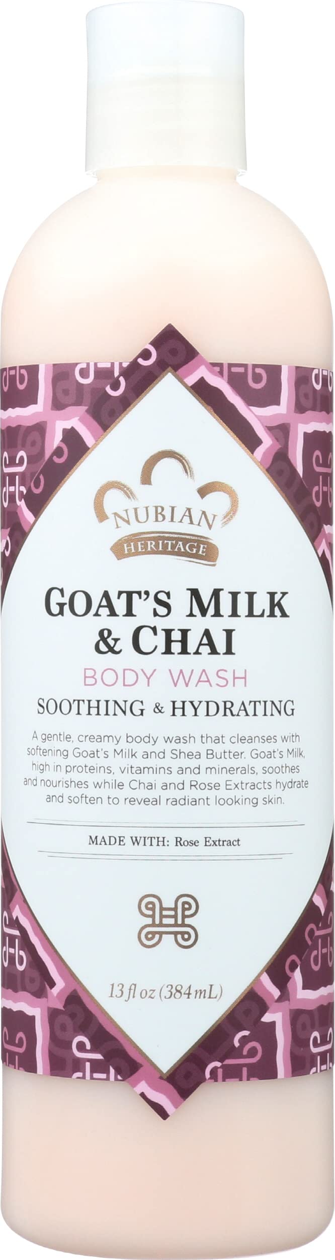 Nubian Heritage Goat's Milk & Chai Body Wash, Soothing & Hydrating