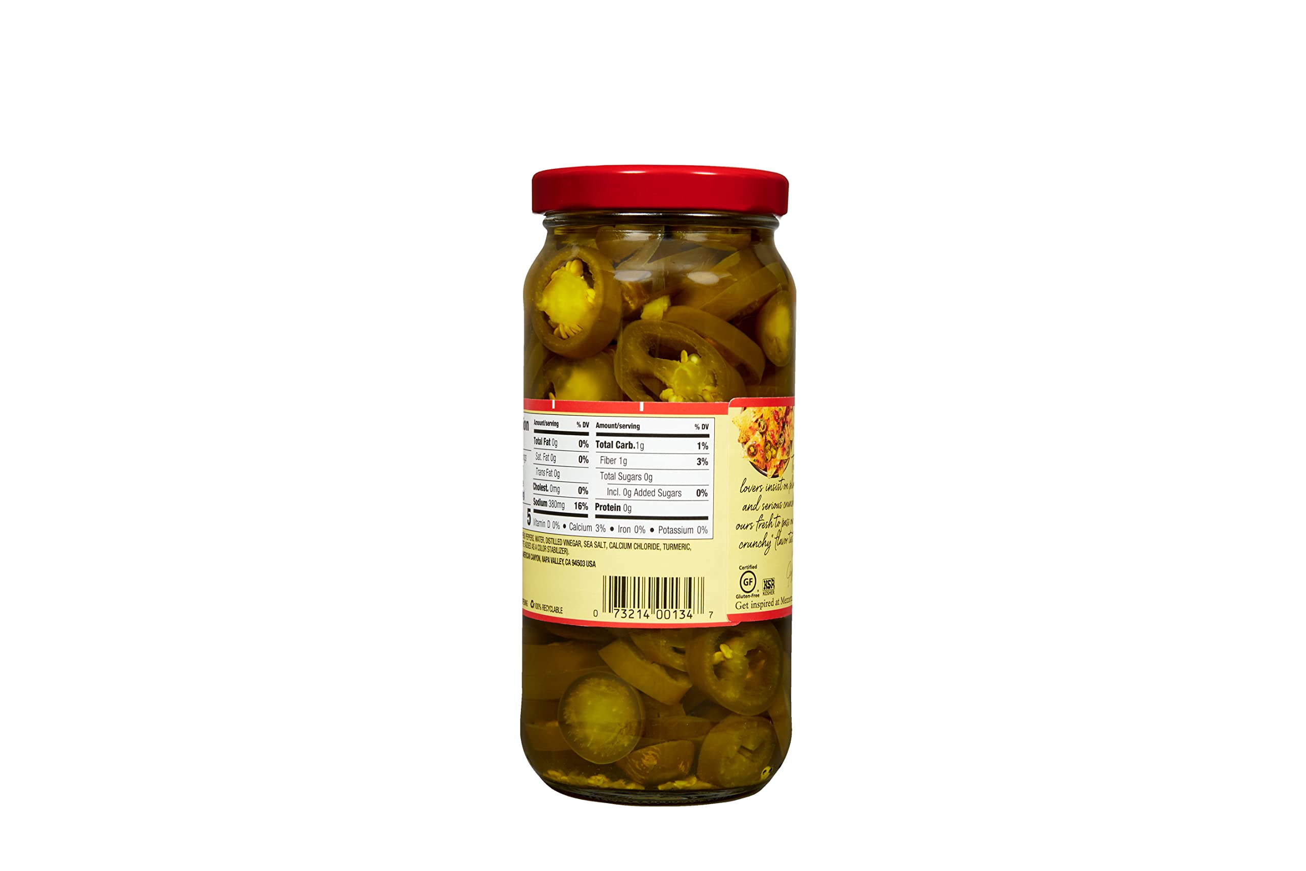 MEZZETTA (Pack of 18) Mezzetta Sliced Hot Jalapeño Peppers Hot 16 Oz