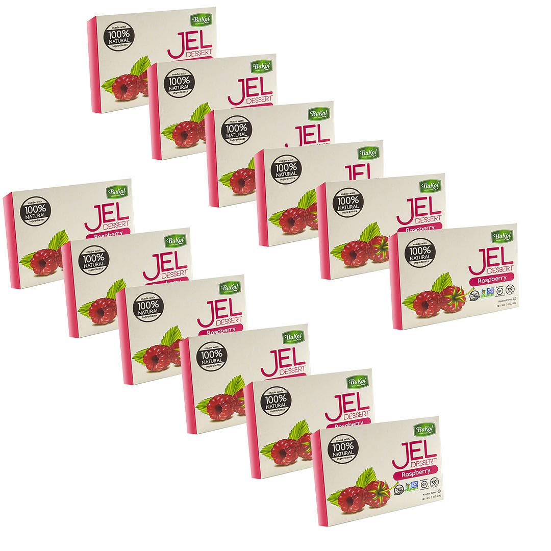 BAKOL (Pack of 24) Bakol Natural Raspberry Dessert Gelatin GeléE 3 Oz