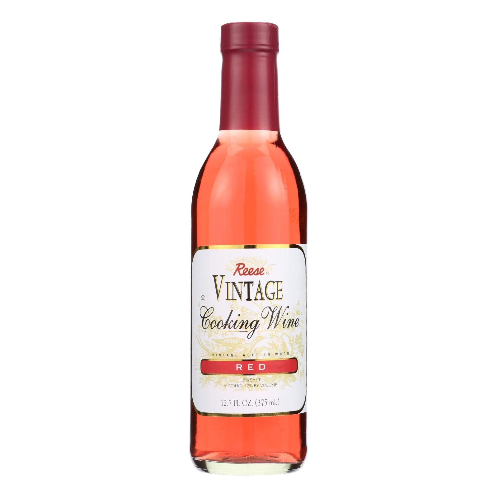 REESE (Pack of 12) Reese Wine Cooking Red Vinegar Non-Balsamic 12.7 Fl Oz