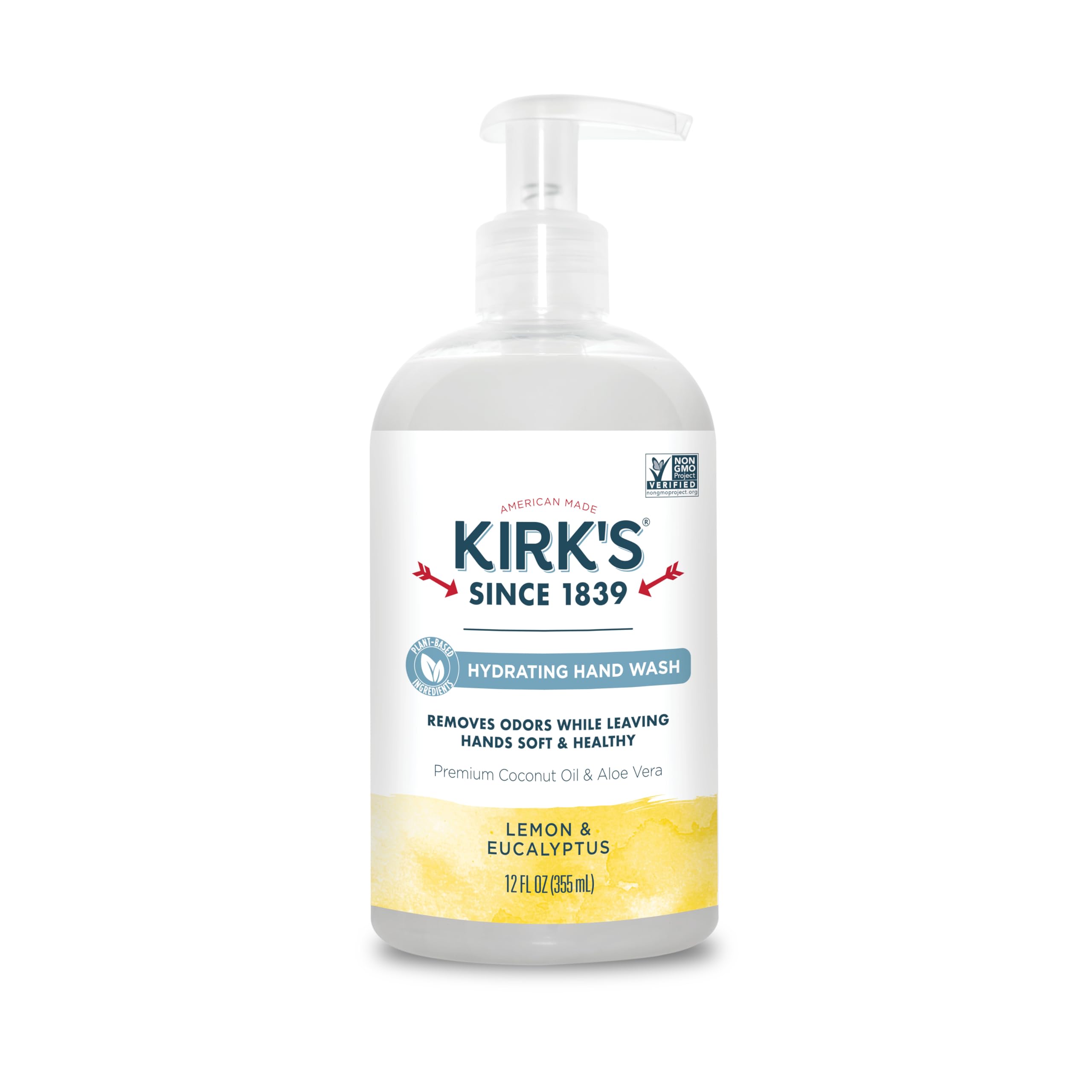 KIRKS (Pack of 12) Kirk's Lemon Eucalyptus Liquid Hand Soap 12 Fl Oz