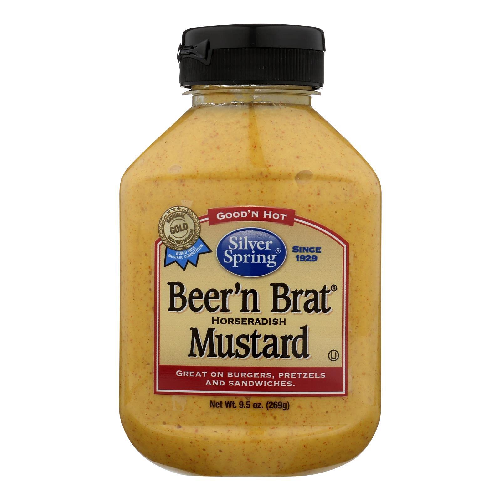SILVER SPRINGS (Pack of 18) Silver Springs Mustard Beer & Brat 9.5 Oz