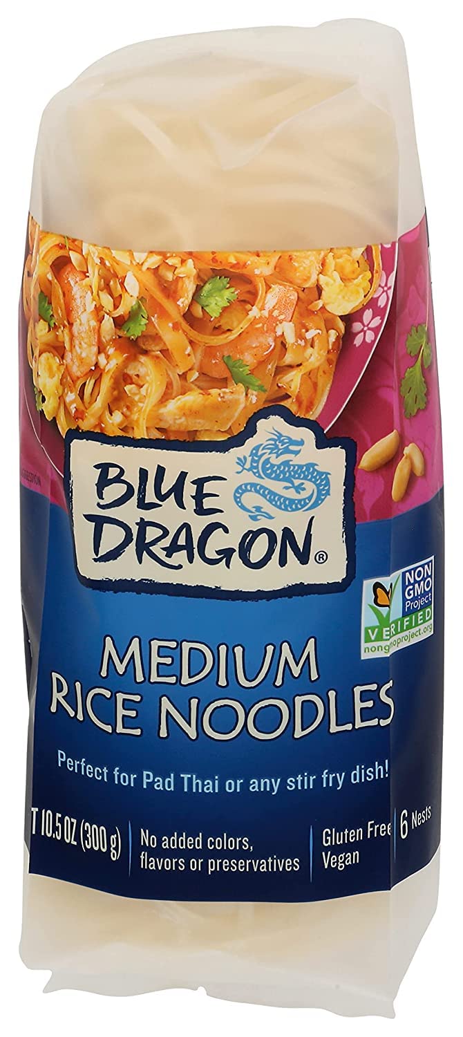 BLUE DRAGON (Pack of 12) Blue Dragon Rice Noodle Medium 10.58 Oz