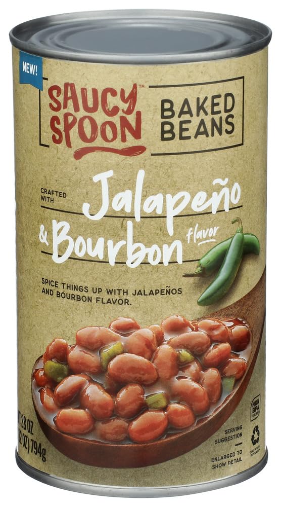 Saucy Spoon Bourbon Jalapeno Baked Beans Natural Flavored