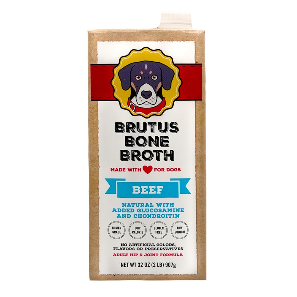 Brutus Broth Dog Bone Beef Broth Wet Dog Food