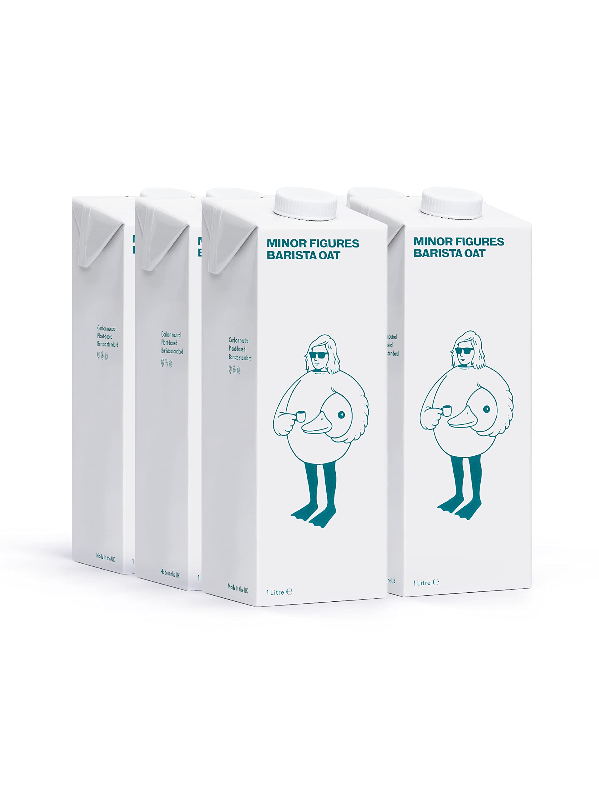 Minor Figures Oat Milk - Standard - Barista Standard - 32 Oz - 1 Pack - Non Gmo - Plant Based - Vegan - Dairy Free - Shelf Stable - Unsweetened