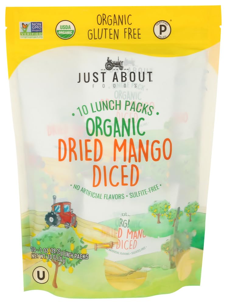 Just About Foods Mango Dried Diced