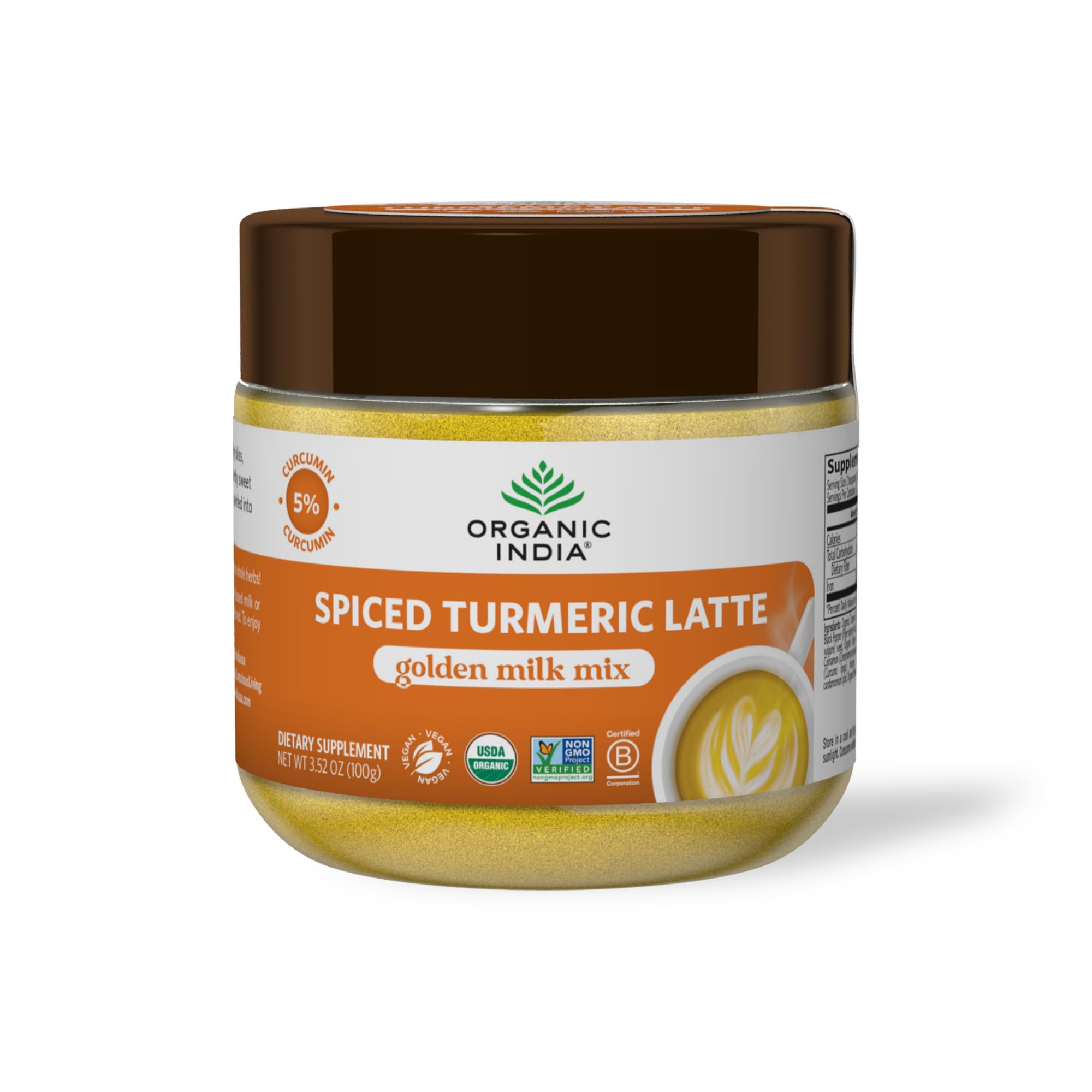 ORGANIC INDIA (Pack Of 4) Organic India Spiced Turmeric Latte 3.5 Oz