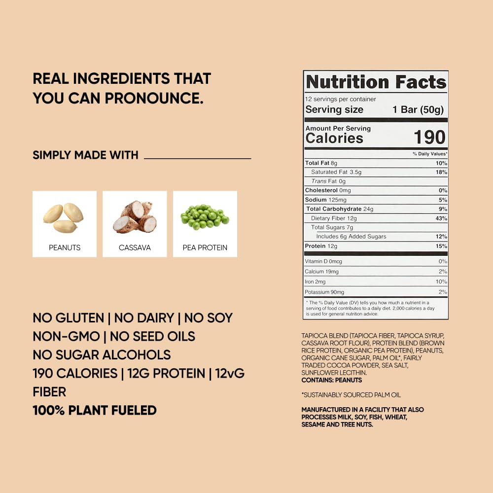 TRUBAR (Pack of 24) Trubar Bar Peanut Butter and Jelly Protein Nutrition Bar 1.76 Oz