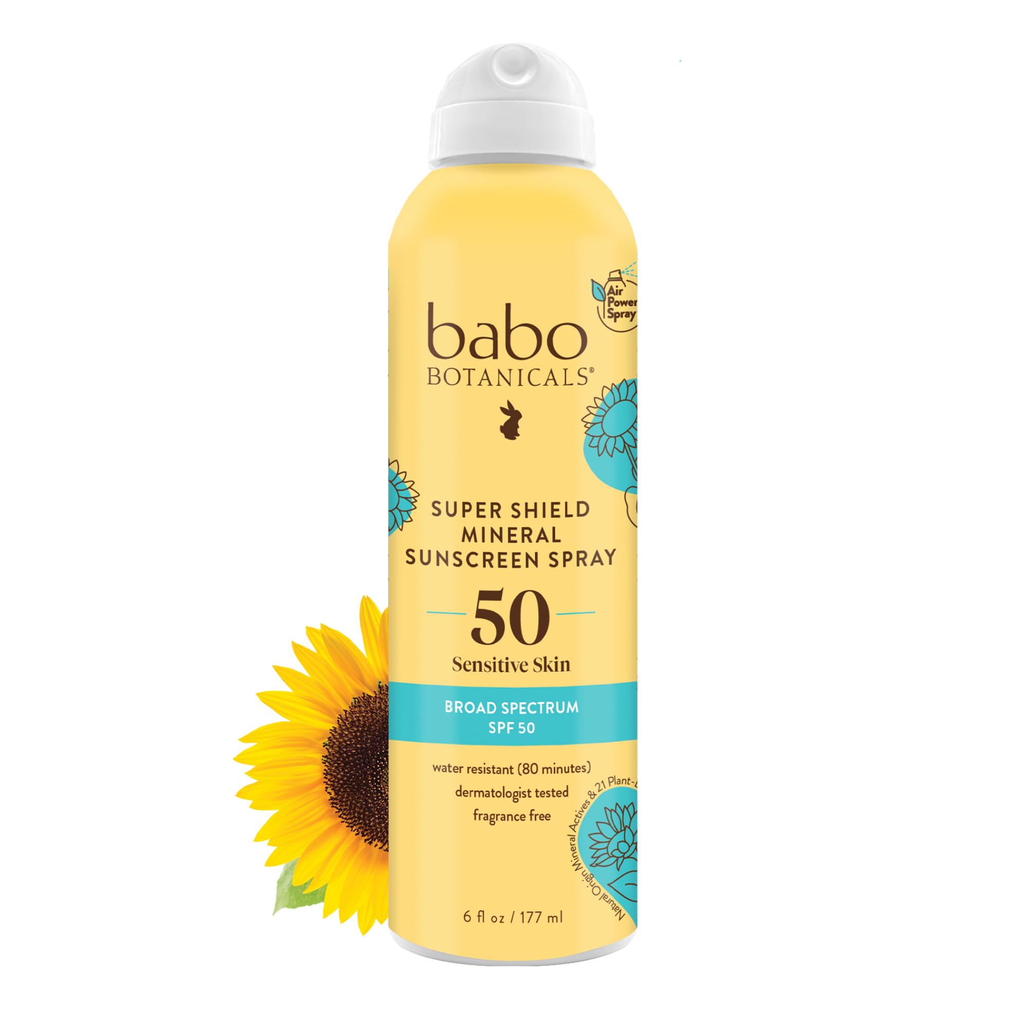 BABOBOTANI (Pack Of 4) Babobotani Sunscreen SPF50 Shr Mineral 6 Oz