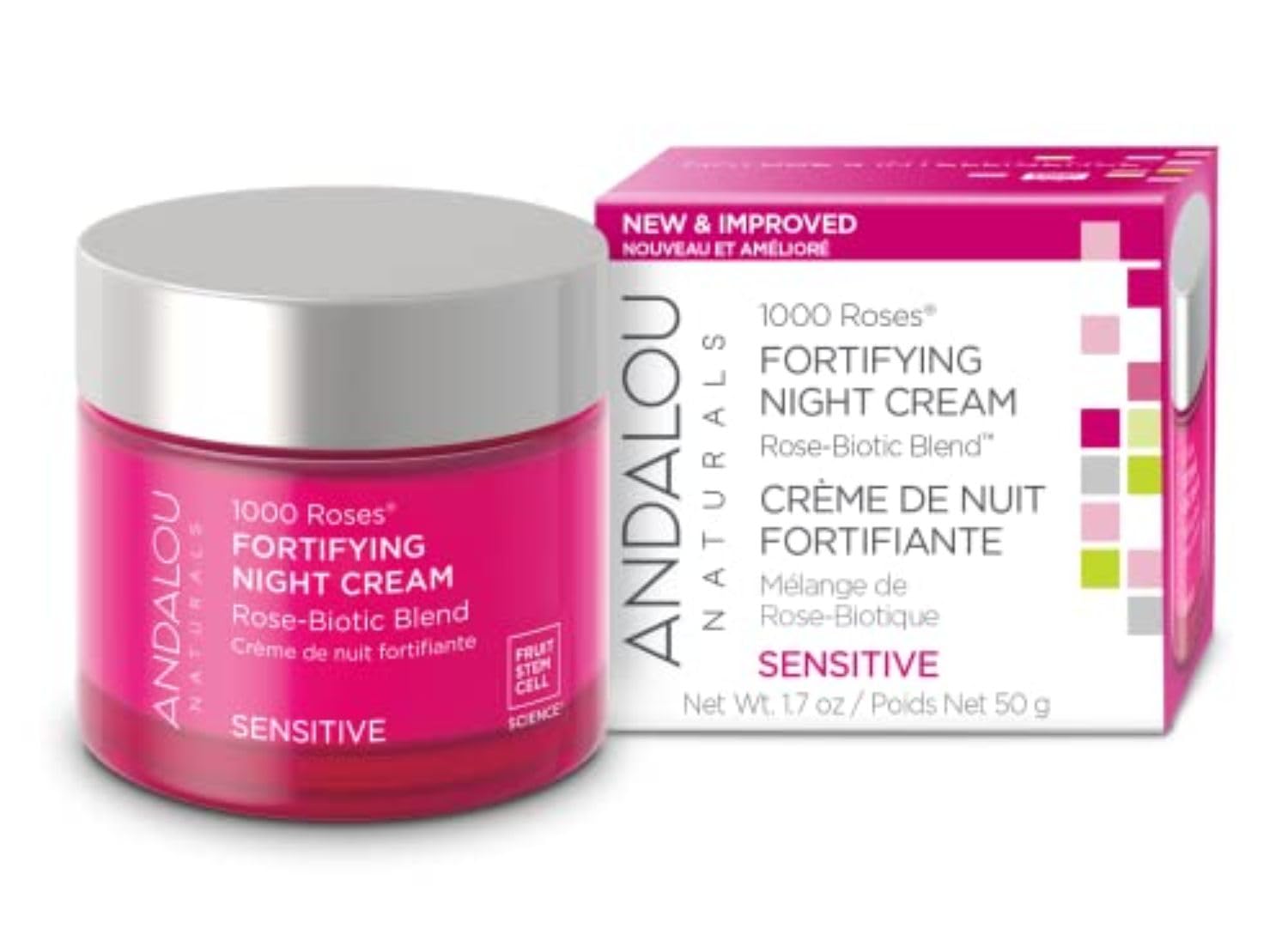 ANDALOU NATURAL (Pack Of 3) Andalou Naturals Cream Fortifying Night 1.7 Oz