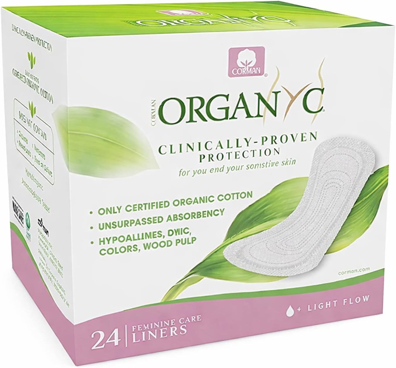 Organyc Liner Panty Folded Light Flow