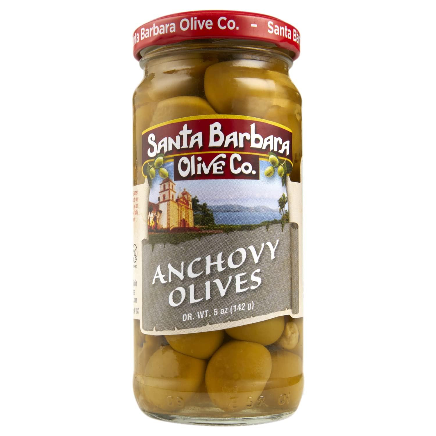 Santa Barbara Olive Co Stuffed Anchovy Olive Jar