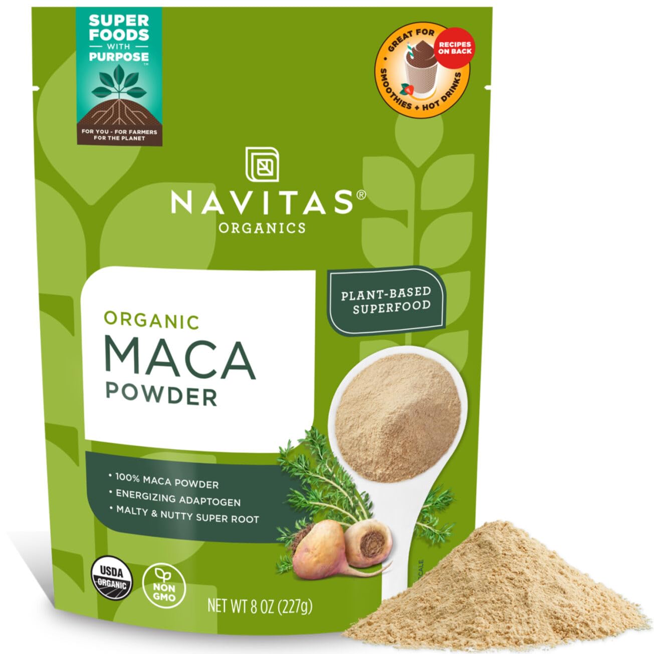 NAVITAS (Pack Of 3) Navitas Maca Powder Organic 8 Oz