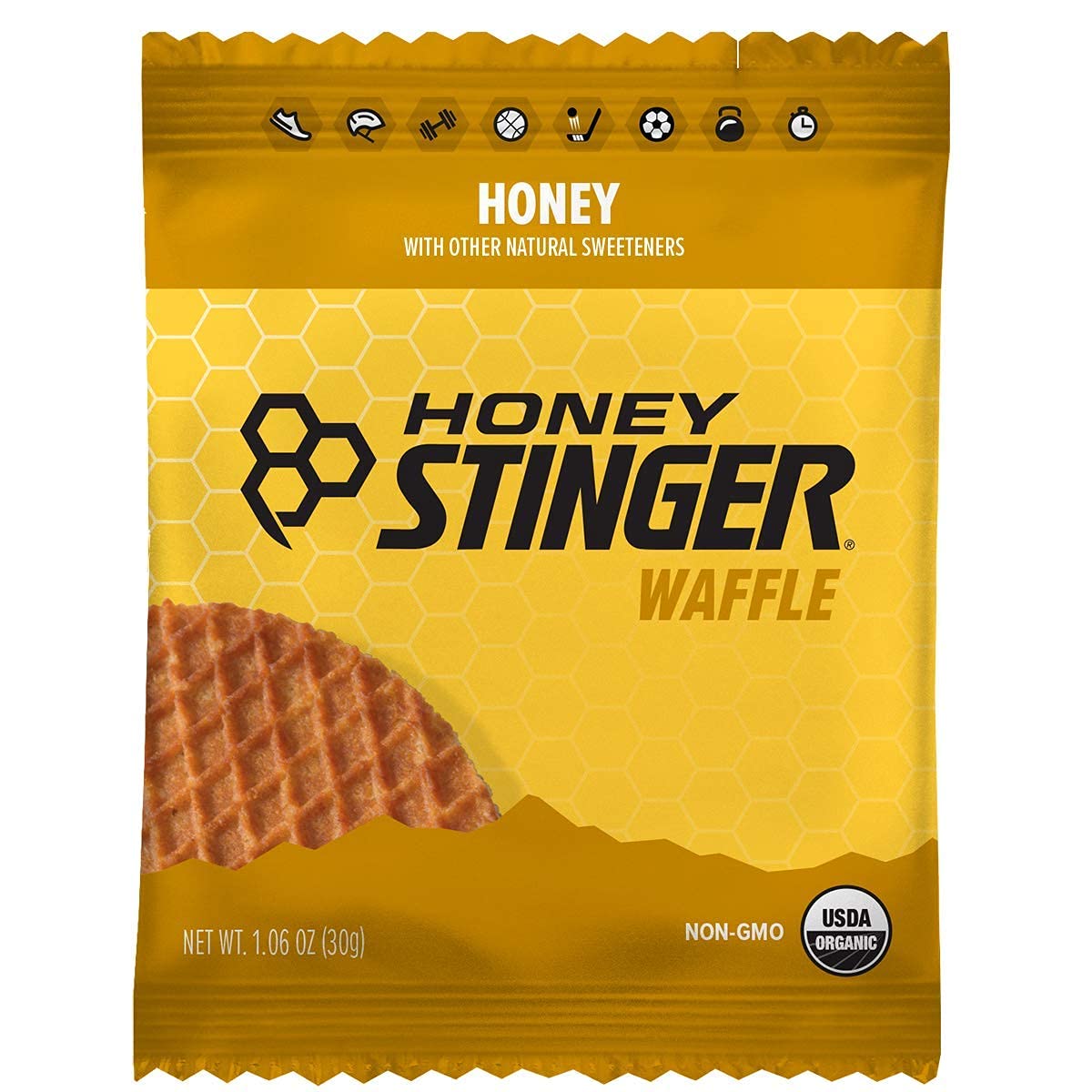 HONEY STINGER (Pack of 24) Honey Stinger Waffle Honey 1.06 Oz