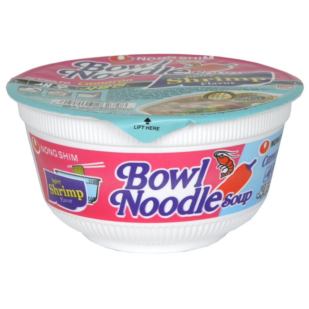 NONG SHIM (Pack Of 24) Nong Shim Soup Bowl Noodle Shrimp 3.03 Oz