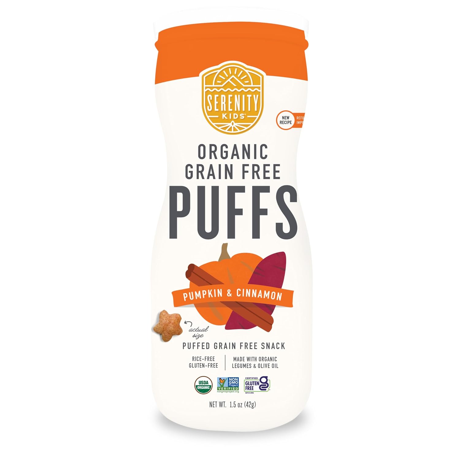 Serenity Kids Puffs Veggie Pumpkin Cinnamon