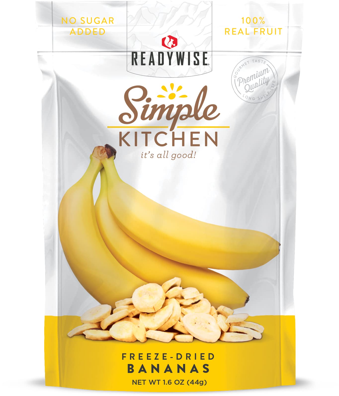 Simple Kitchen ReadyWise Freeze Dried Bananas Fruit Snacks