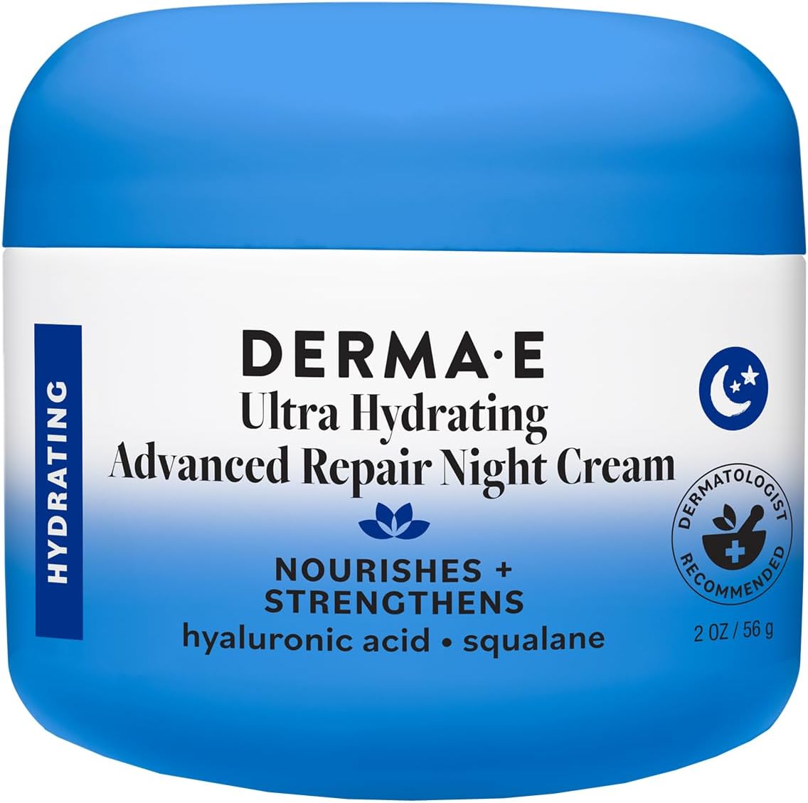 DERMA E (Pack Of 3) Derma E Skin Creme Hyaluronic Night 2 Oz
