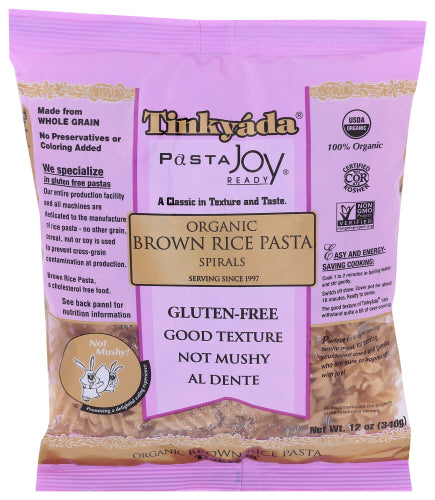 Tinkyada Organic Brown Rice Spiral Pasta