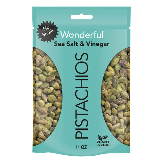 Wonderful Pistachios Pistachios Salt Vinegar 11 oz (Pack of 12)