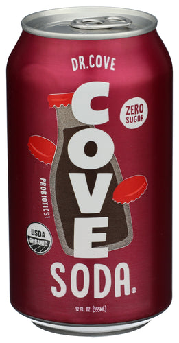COVE (Pack of 24) Cove Probiotic Diet Soda Beverage DR Cove 12 Fl Oz