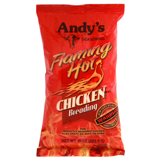 Andys Breading Chicken Flaming Hot 10 Oz (Pack Of 6)