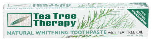 TEA TREE THERAP (Pack of 12) Tea Tree Therapy Natural Whitening Toothpaste Tthpste 3 Oz