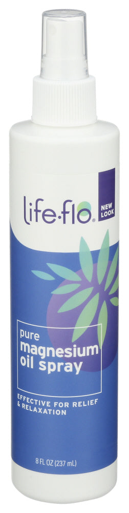 LIFE FLO (Pack of 6) Life Flo Pure Magnesium Oil 8 Fl Oz