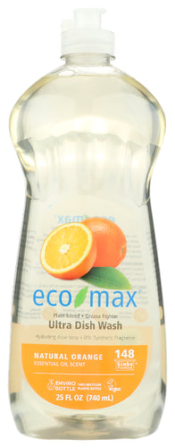 ECO MAX (Pack of 12) Eco Max Dish Liquid Ultra Orange Dish Soap 25 Fl Oz
