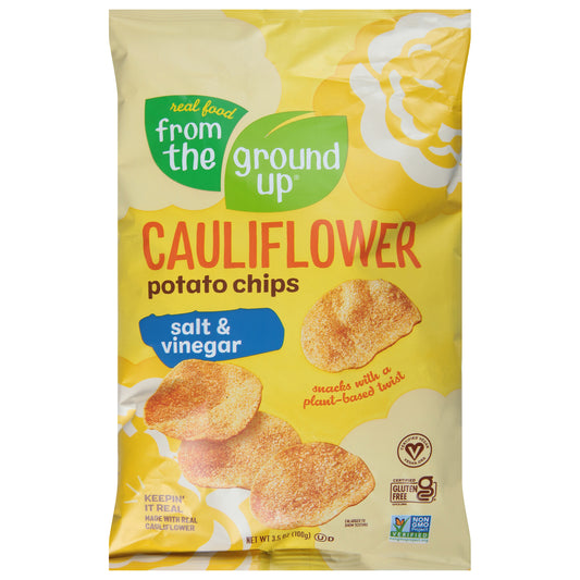 From The Ground Up Cauliflower Chip Salt Vinegar 3.5 oz (Pack Of 12)