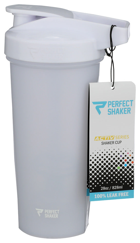 PERFECTSHAKER (Pack of 8) Perfectshaker Shaker Bottle White 28 Oz