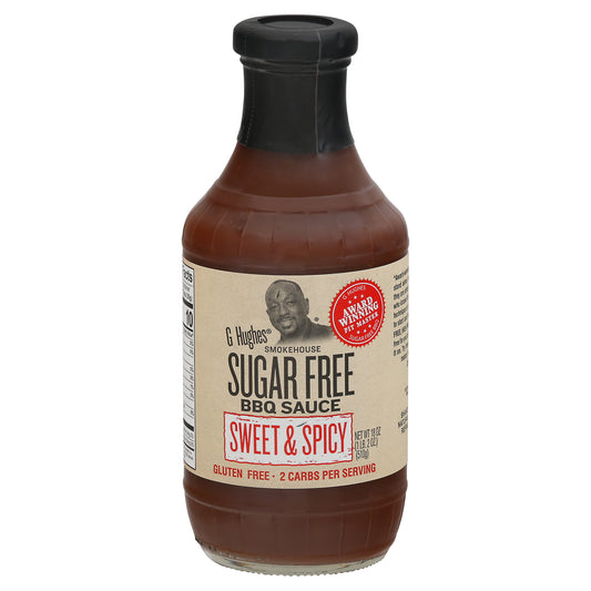 G Hughes Sauce Barbeque Sweet and Spicy 18 oz (Pack Of 6)
