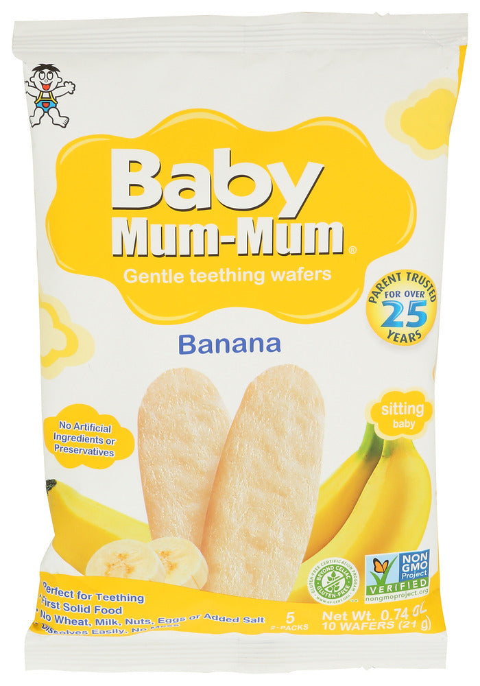 WANT-WANT (Pack of 48) Want-Want Baby Teething Biscuit Banana Baby Food 0.74 Oz