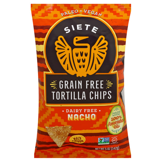 Siete Chip Tortilla Nacho 5 oz (Pack Of 12)