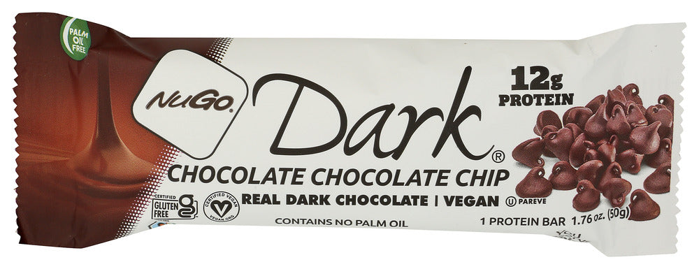 NUGO PROTEIN BA (Pack Of 24) Nugo Protein Bars And Snack Bar Dark Chocolate Chip 1.76 Oz