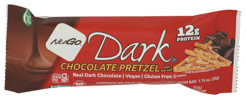 NUGO PROTEIN BA (Pack Of 24) Nugo Protein Bars And Snack Bar Dark Chocolate Pretzels 1.76 Oz