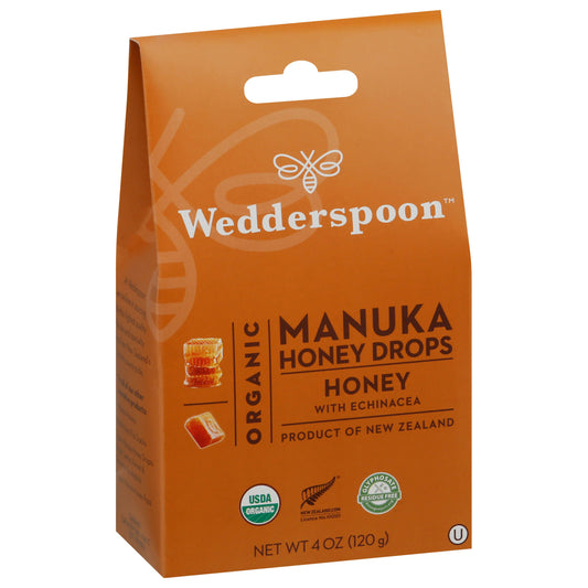 Wedderspoon Drop Manuka Honey 4 oz (Pack of 6)