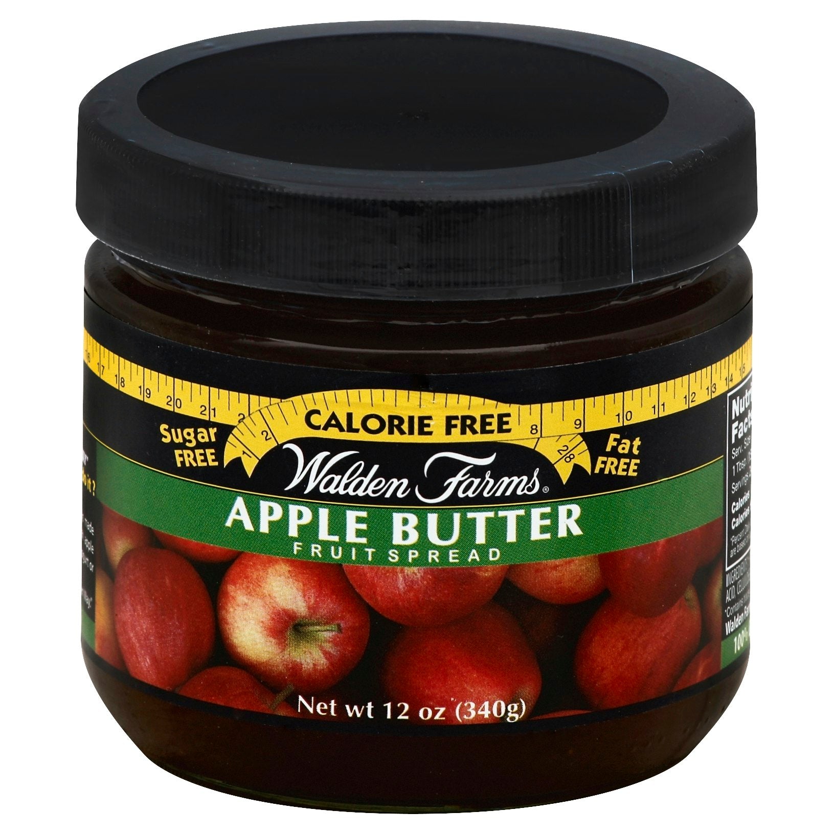 Walden Farms Fruit Spread Calorie Free No Carb Aple butter 12 oz (Pack of 6)