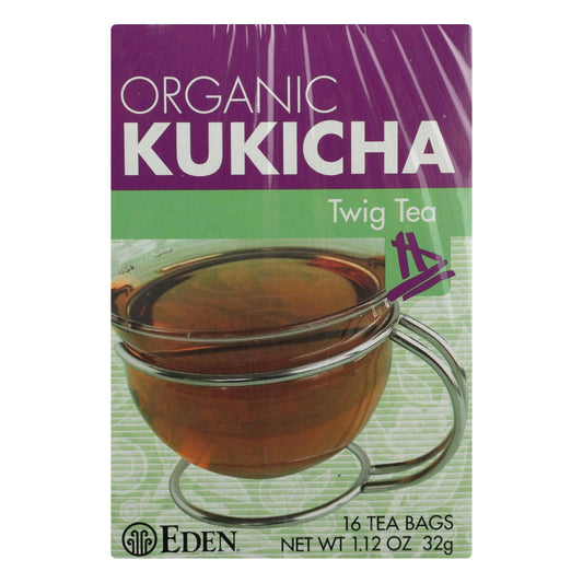 Eden Foods 100% Organic Kukicha Twig Tea 16 Bg Pack of 12