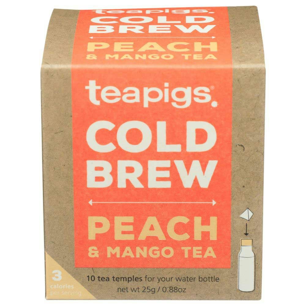 Teapigs Peach and Mango Cold Brew Tea 10 Bx Pack of 6