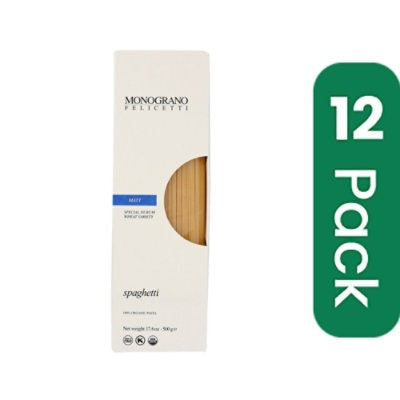 Monograno Felicetti Organic Matt Spaghetti - 17.64 oz (Pack of 12)